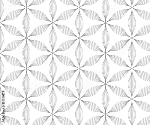 Linear vector pattern, repeating petals