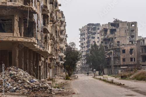Ruins in Homs, Syria