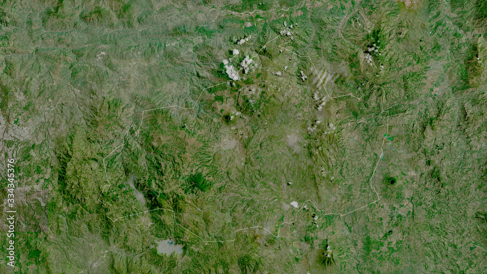 Jalapa, Guatemala - outlined. Satellite