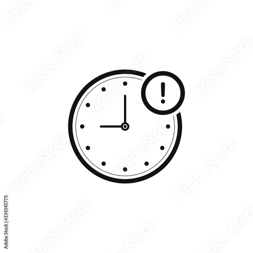 Delay icon design isolated on white background. Vector illustration