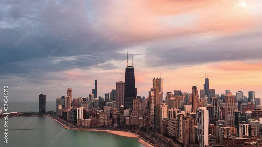 Chicago hyperlapse lakefront closed due to covid19 Chicago hyperlapse lakefront closed due to covid19