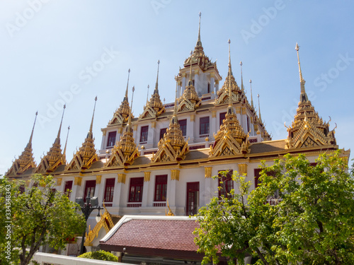 Loha Prasat Wat Ratchanatda temple in    Bangkok Thailand.