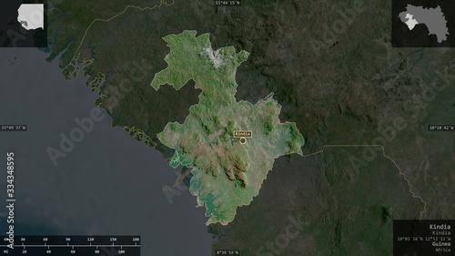 Kindia, Guinea - composition. Satellite