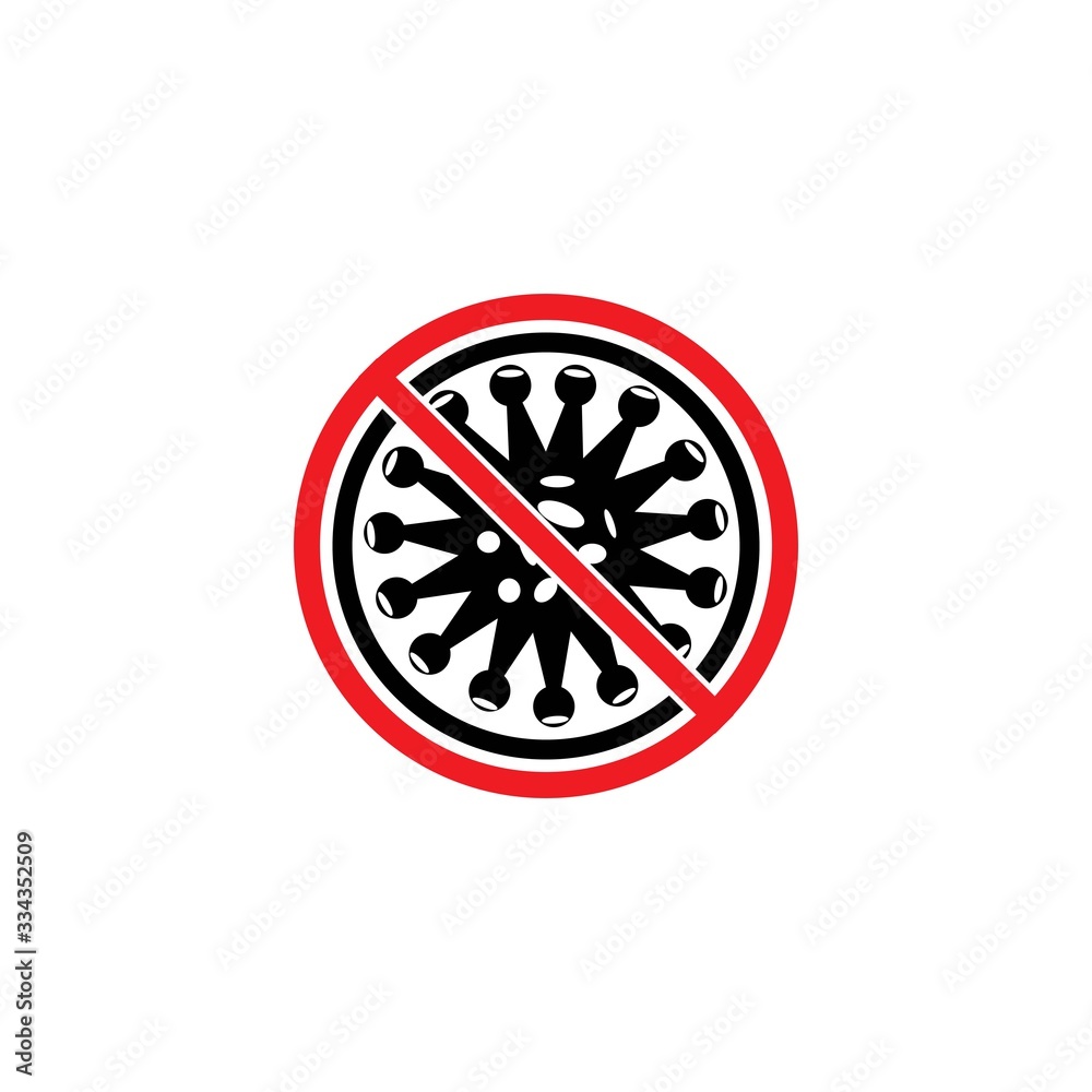 Virus corona vector illustration icon template design
