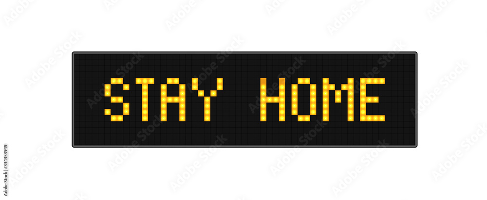 Stay home on Warning COVID 19 banner. Coronavirus campaign logo. Virus prevention concept. Stay Safe on Quarantine. Stay home on Warning COVID 19 banner. Coronavirus campaign logo. Virus prevention concept. Stay Safe on Quarantine.