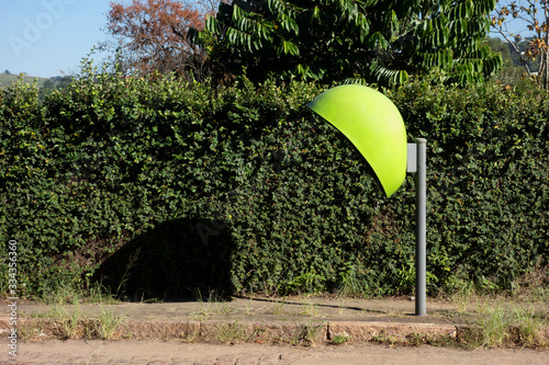 Old Brazilian public telephone booth dubbed the big ear