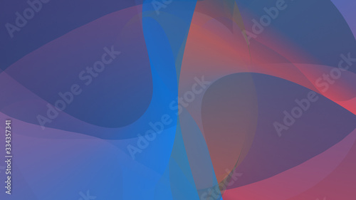 blue background with orange and pink gradients, curves, abstract concept,virtual background, video conference background photo