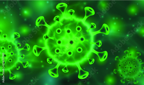Coronavirus 2019-ncov and virus background with disease cells. covid-19 corona virus outbreaking and pandemic medical health risk concept