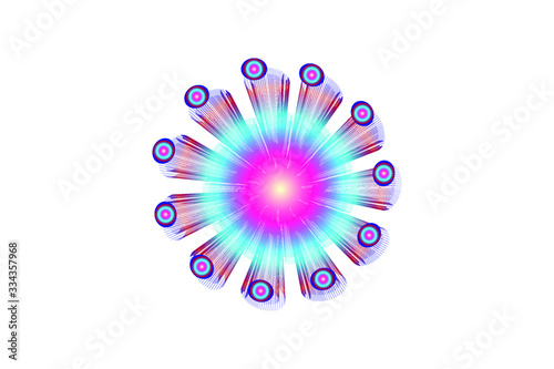 Corona Virus Icon Vector Logo Template Illustration Design.