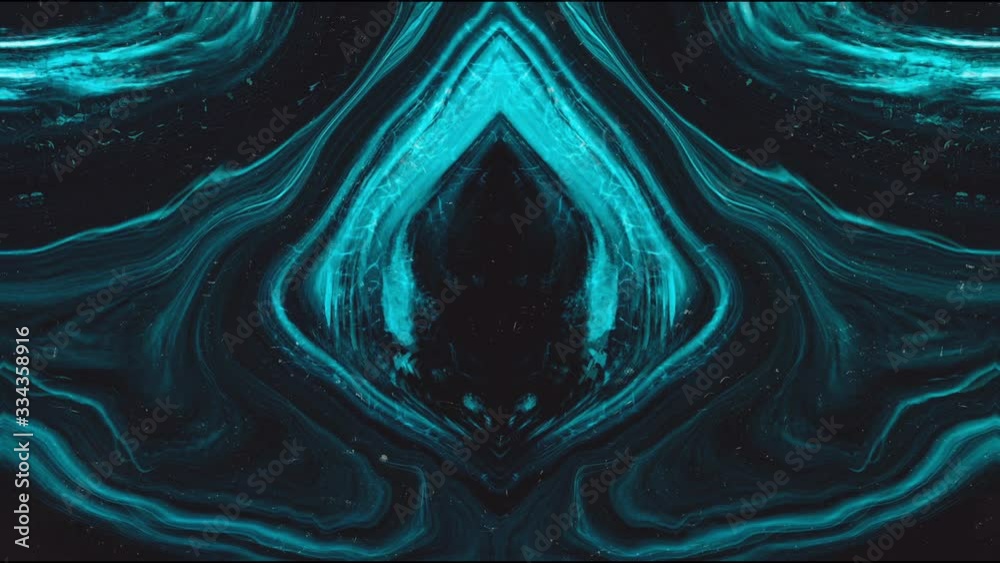 An digital artwork which is animated to flow