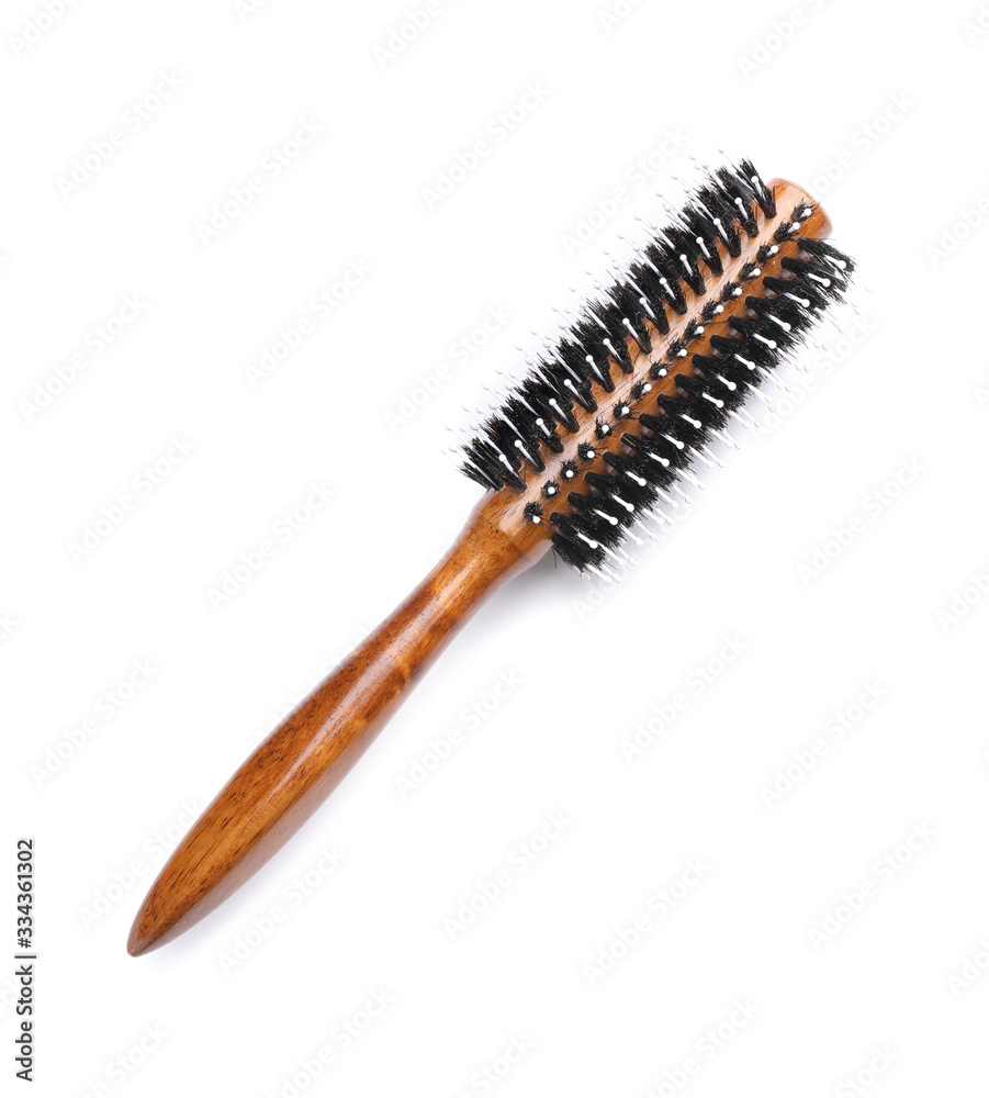 Hair brush on white background Hair brush on white background