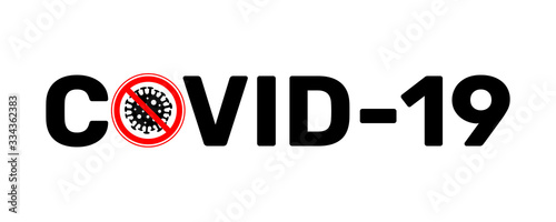 Coronavirus 2019 sign. COVID-19 vector simple illustration. EPS 10