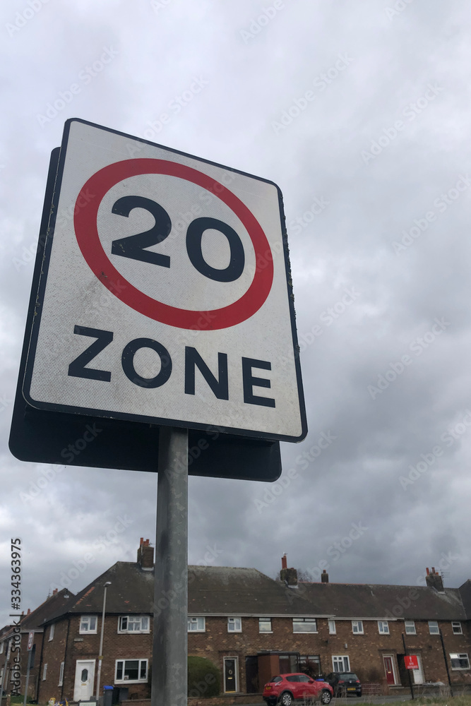 Obraz premium 20 mph sign