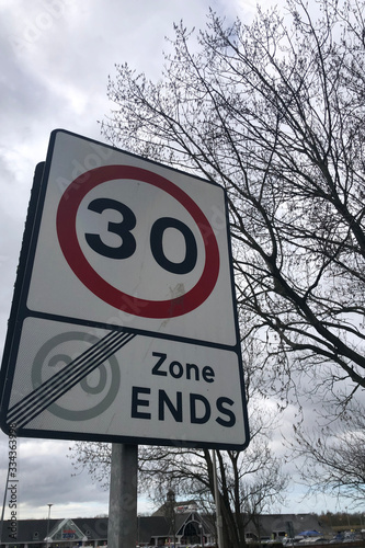 30 mph sign