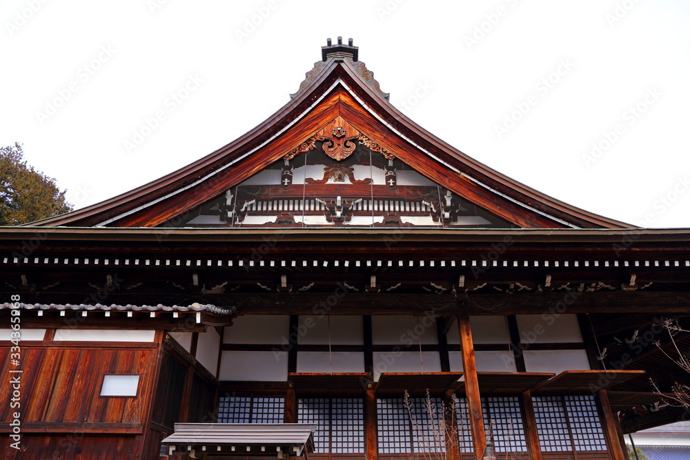 The small town`s historic ancient Japanese temple of Hida Furukawa town, Gifu. Japan. The small town`s historic ancient Japanese temple of Hida Furukawa town, Gifu. Japan.