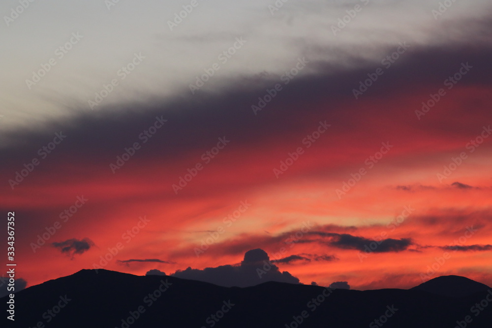 Early spring sunsets in the island of Crete Early spring sunsets in the island of Crete