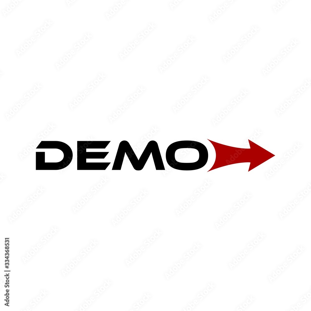 Demo icon sign Isolated On White Background Demo icon sign Isolated On White Background