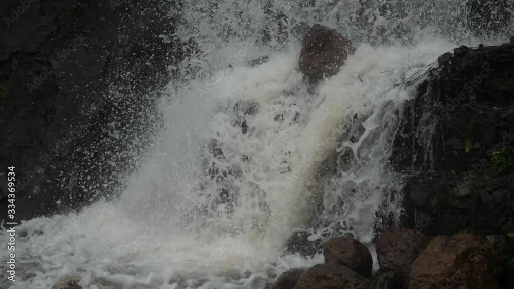 waterfall on the rocks waterfall on the rocks