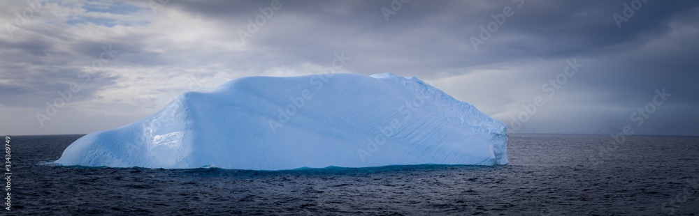 Iceberg panorama, Melchoir Islands, Antarctic Peninsula,