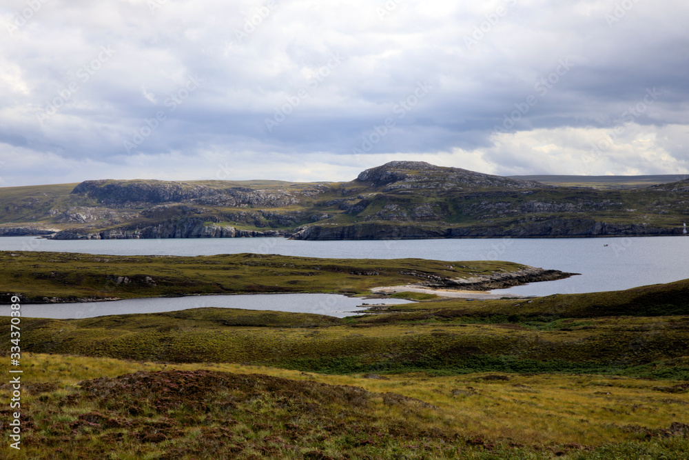 Scotland, UK - August 11, 2018: Typical landscape of Scotland, Scotland, Highlands, United Kingdom Scotland, UK - August 11, 2018: Typical landscape of Scotland, Scotland, Highlands, United Kingdom