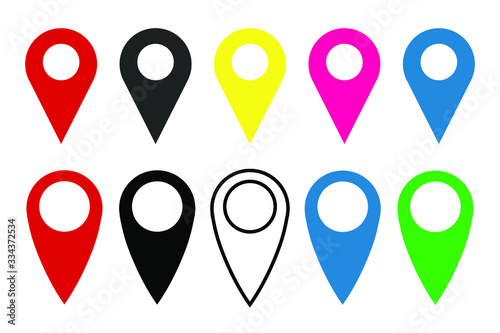 Pin map place location icon , Pin map symbol. vector illustration. EPS 10