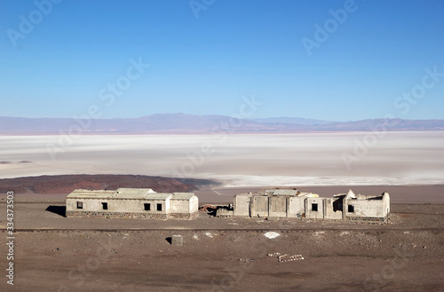 The old Caipe station in Salta Province in northwestern Argentina photo