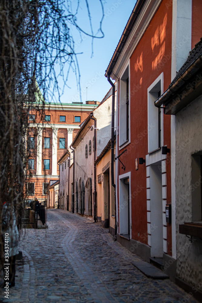 streets and architecture of old Riga