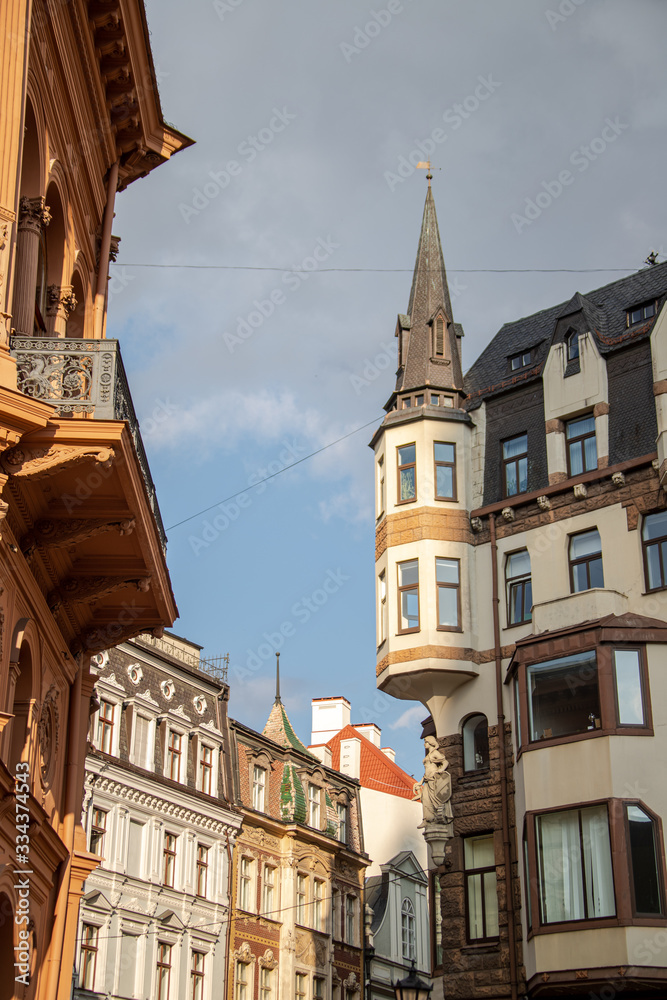 Fototapeta premium old Riga streets and architecture
