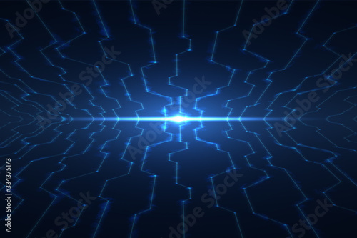 Futuristic abstract blue background 