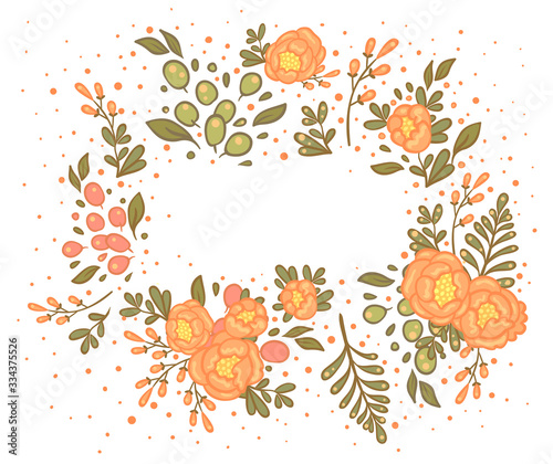 Vintage floral hand drawn rose with leaves. Tattoo flower design element. Iso...