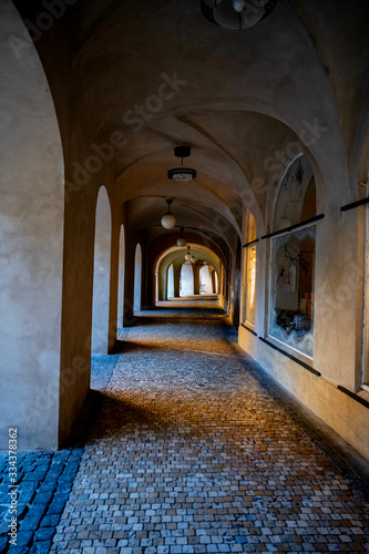 Arcade in The House at the Golden Horn, Prague. © slunicko24