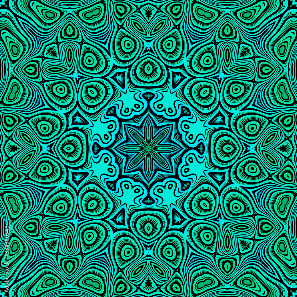 Blue Green Seamless Pattern Tile Blue Green Seamless Pattern Tile