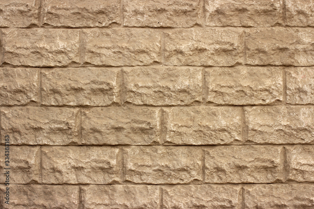 Obraz premium Old grey brick wall with plaster, background, texture