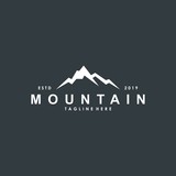 Minimalist mountain logo design inspiration
