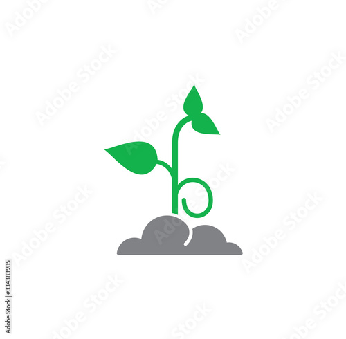 Seed related icon on background for graphic and web design. Creative illustration concept symbol for web or mobile app