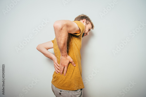 man with backache photo