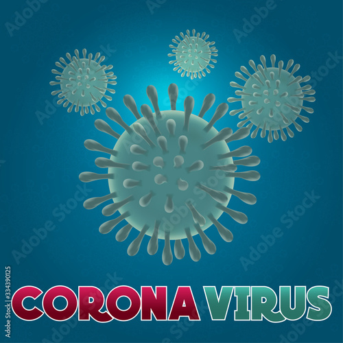 Illustrations concept of Coronavirus and Virus background.COVID-19 Corona virus outbreaking and Pandemic medical health risk concept.