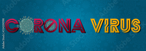 Illustrations concept of Coronavirus and Virus background.COVID-19 Corona virus outbreaking and Pandemic medical health risk concept.