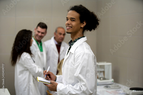 Laboratory scientist working at lab 