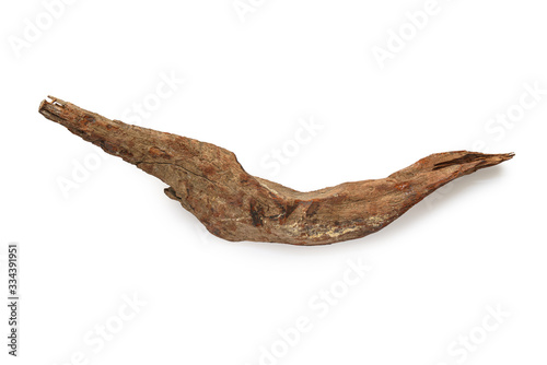 Log of Dalbergia cochinchinensis isolated on the white background