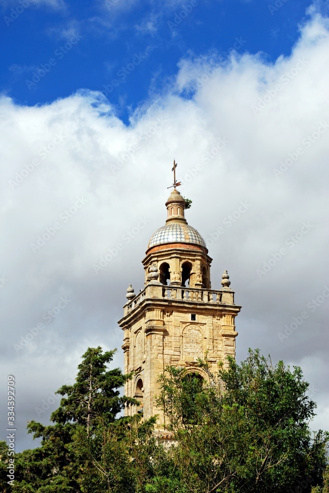 Santa Maria church (Iglesia de Santa Maria La Mayor) bell tower, Medina Sidonia, Spain. Santa Maria church (Iglesia de Santa Maria La Mayor) bell tower, Medina Sidonia, Spain.