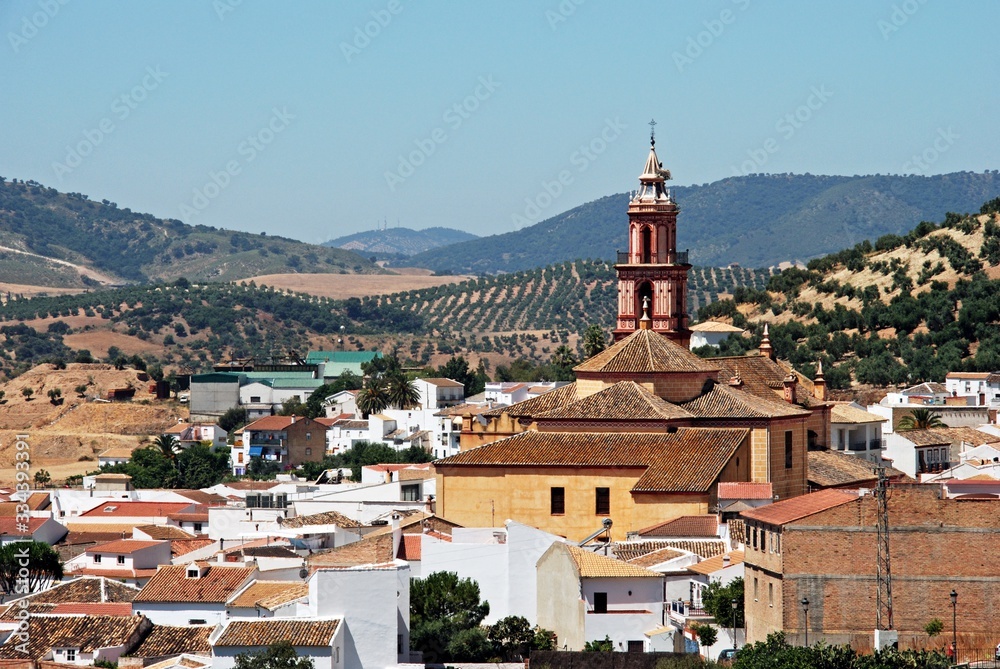 General view of the town, Algodonales, Spain.