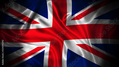 Fotografia Close up waving flag of Great Britain
