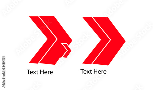 red arrow logo for a company