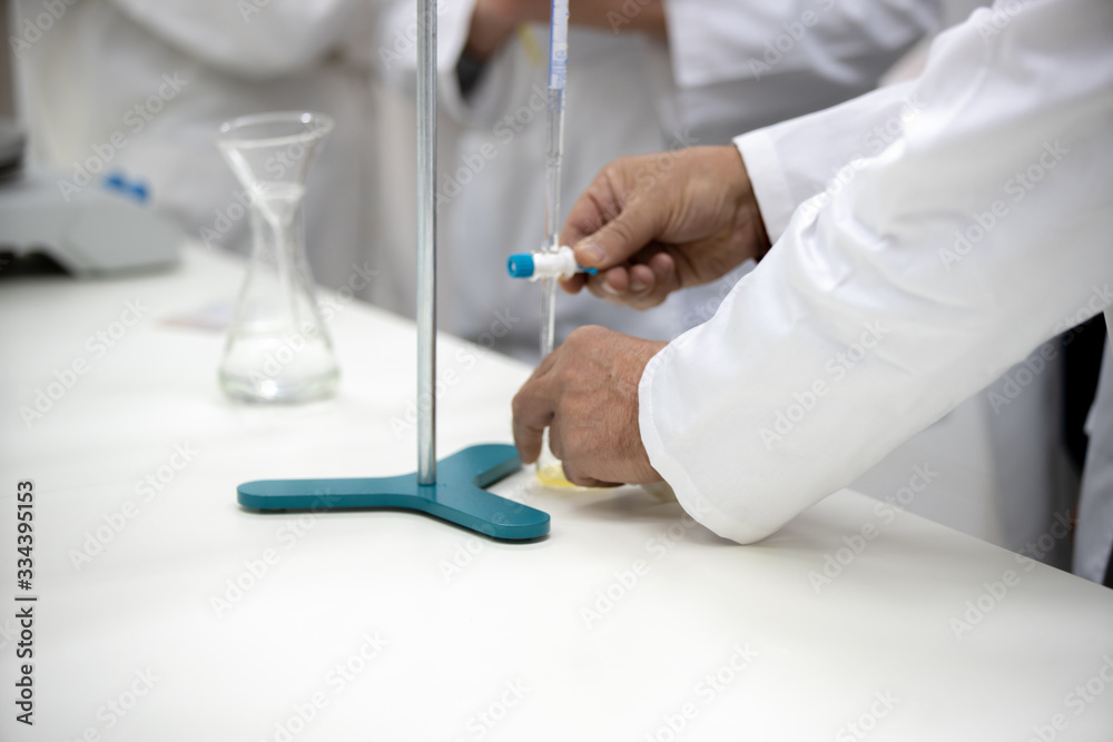 Laboratory scientist working at lab Laboratory scientist working at lab