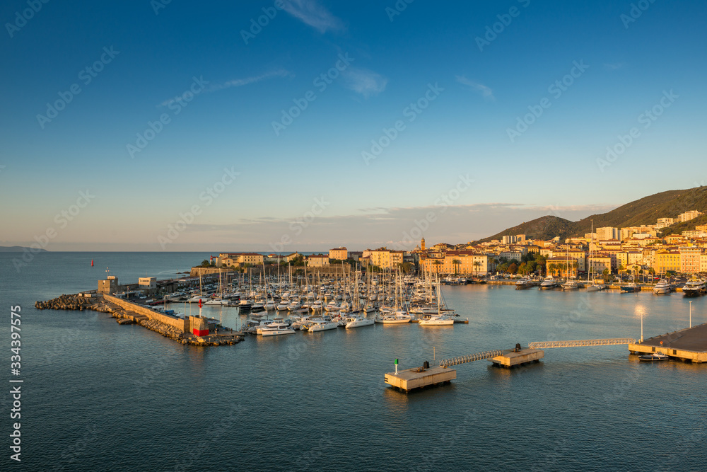 Ajaccio, Corsica / France.03/10/2015.Panoramic view of the port