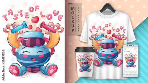 Chemistry love poster and merchandising