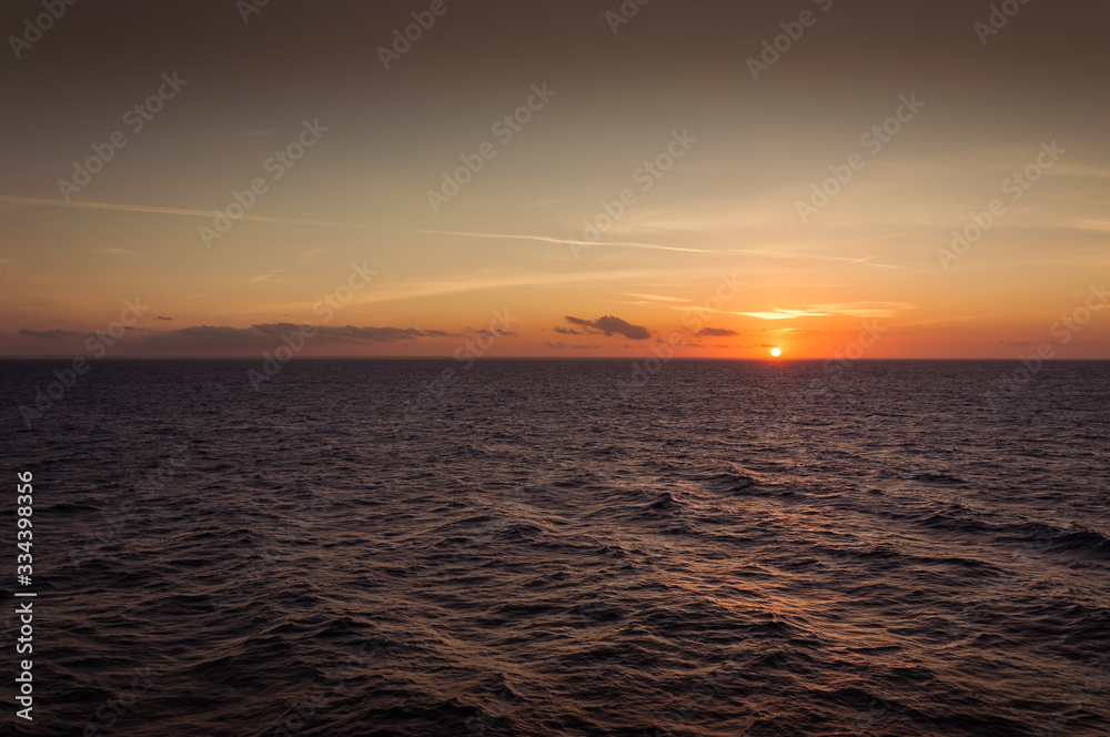 Awesome sunset panorama on the Adriatic coast, Puglia, Italy. Concept: serenity, inspiration Awesome sunset panorama on the Adriatic coast, Puglia, Italy. Concept: serenity, inspiration