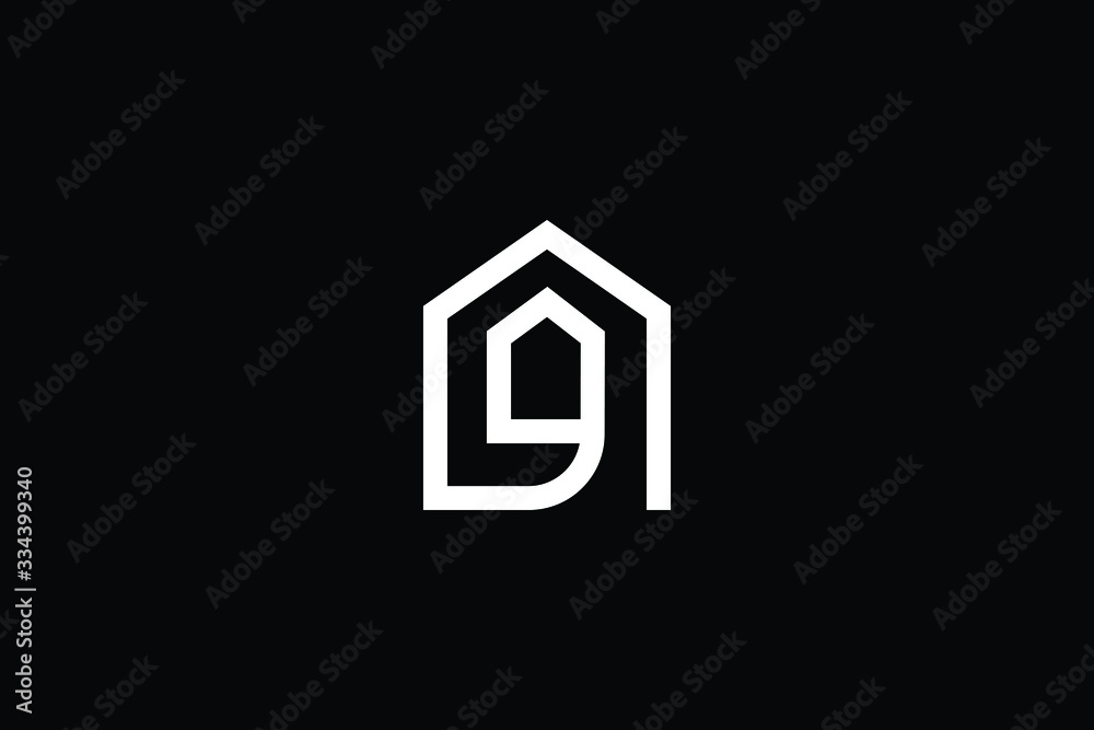 Logo design of G in vector for construction, home, real estate, building, property. Minimal awesome trendy professional logo design template on black background. Logo design of G in vector for construction, home, real estate, building, property. Minimal awesome trendy professional logo design template on black background.