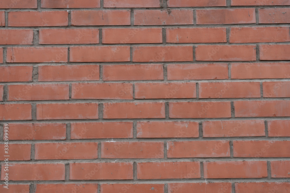 Fototapeta premium Brickwork of a building facade, texture for background.